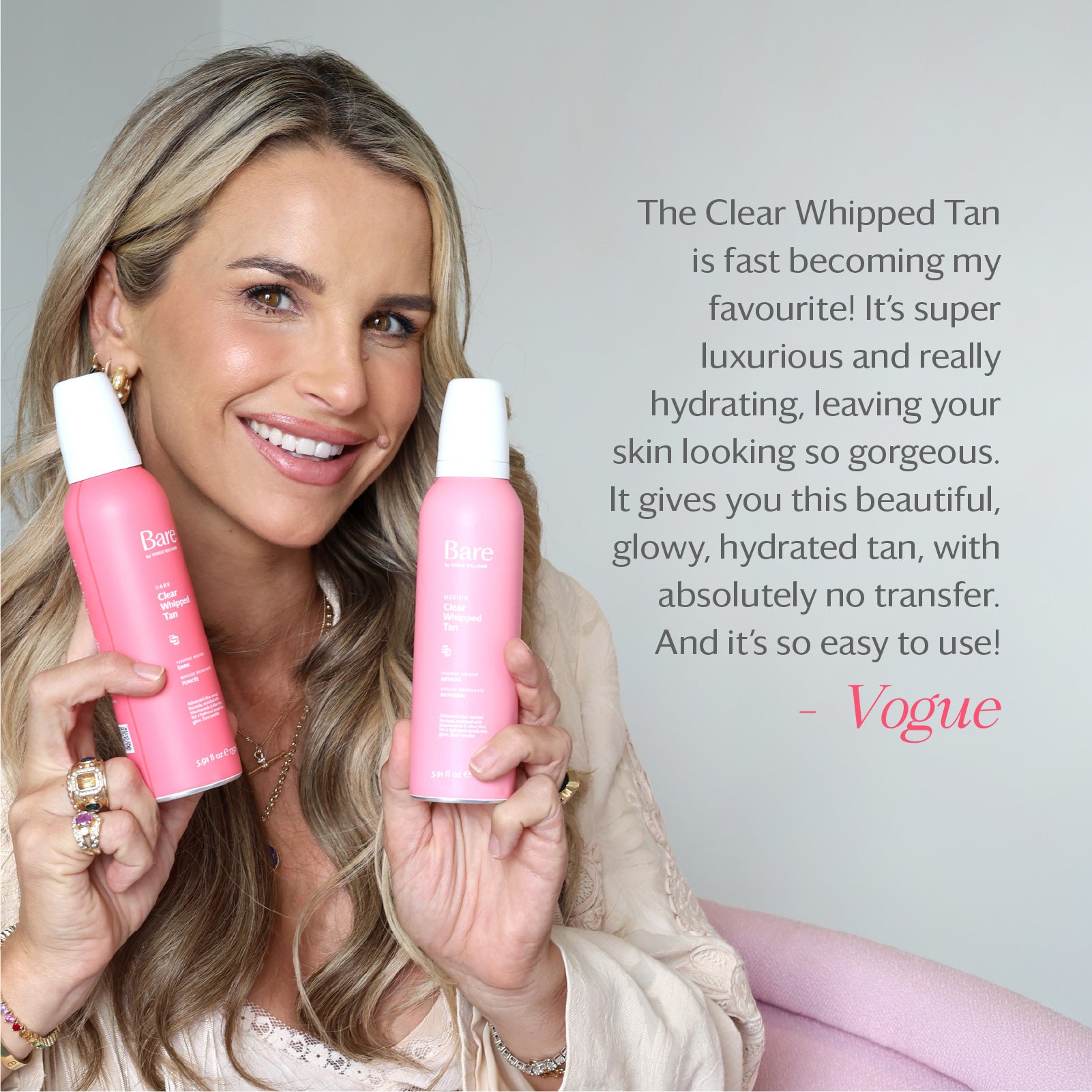 Clear Whipped Tan - Dark